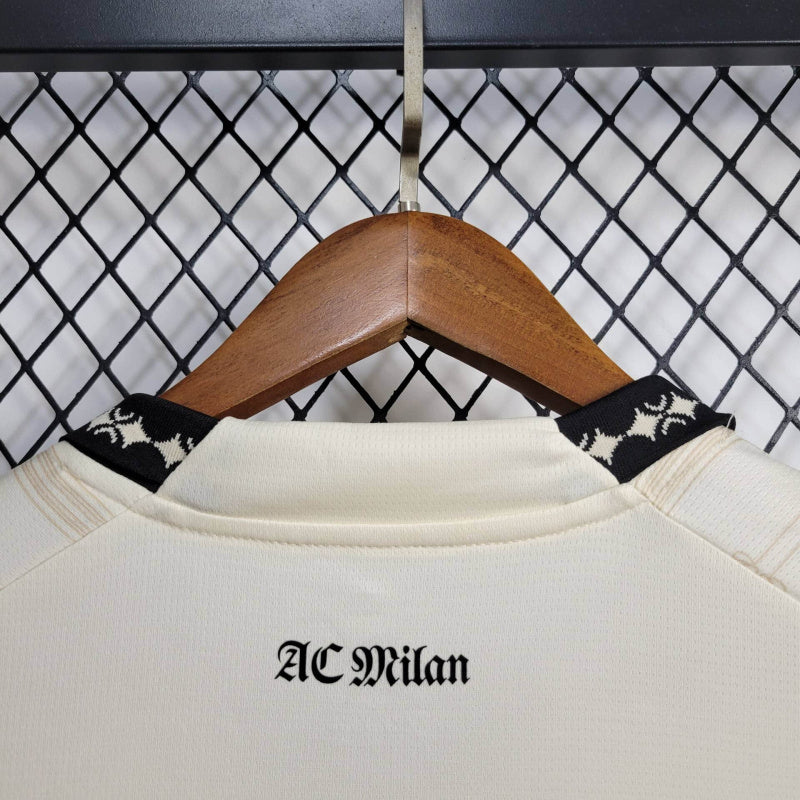 23/24 AC Milan x PLEASURES White Fourth Jersey