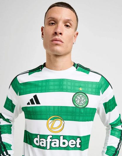 ADIDAS CELTIC 2025/26 LONG SLEEVE HOME JERSEY