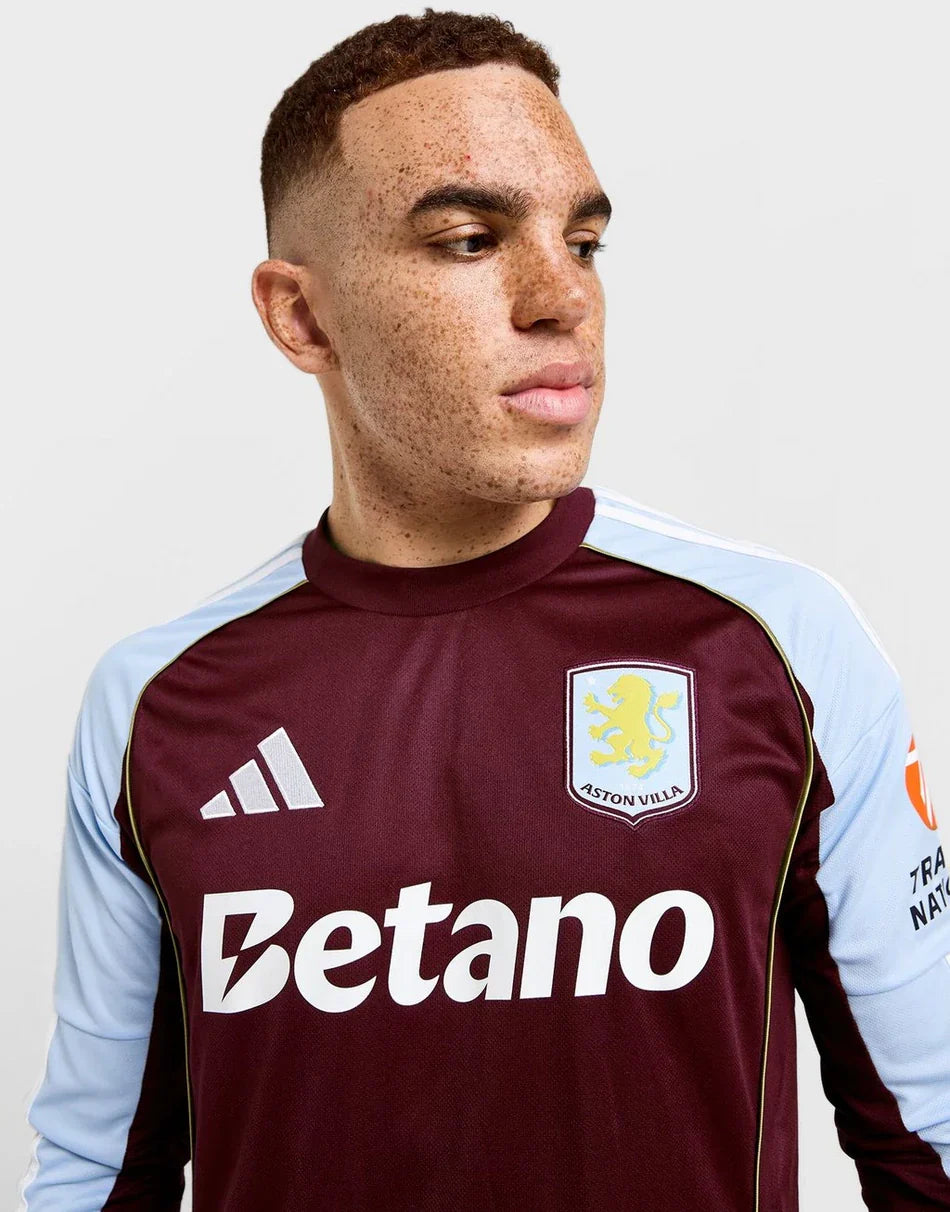 ADIDAS ASTON VILLA FC 2025/26 LONG SLEEVE HOME SHIRT