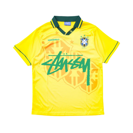 STÜSSY x “BRASIL” レトロジャージ - イエローグリーン